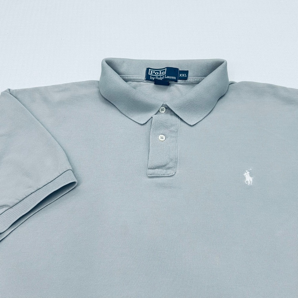 Polo Ralph Lauren Polo Shirt Mens XXL Gray Short Sleeve Big Tall Preppy Golf